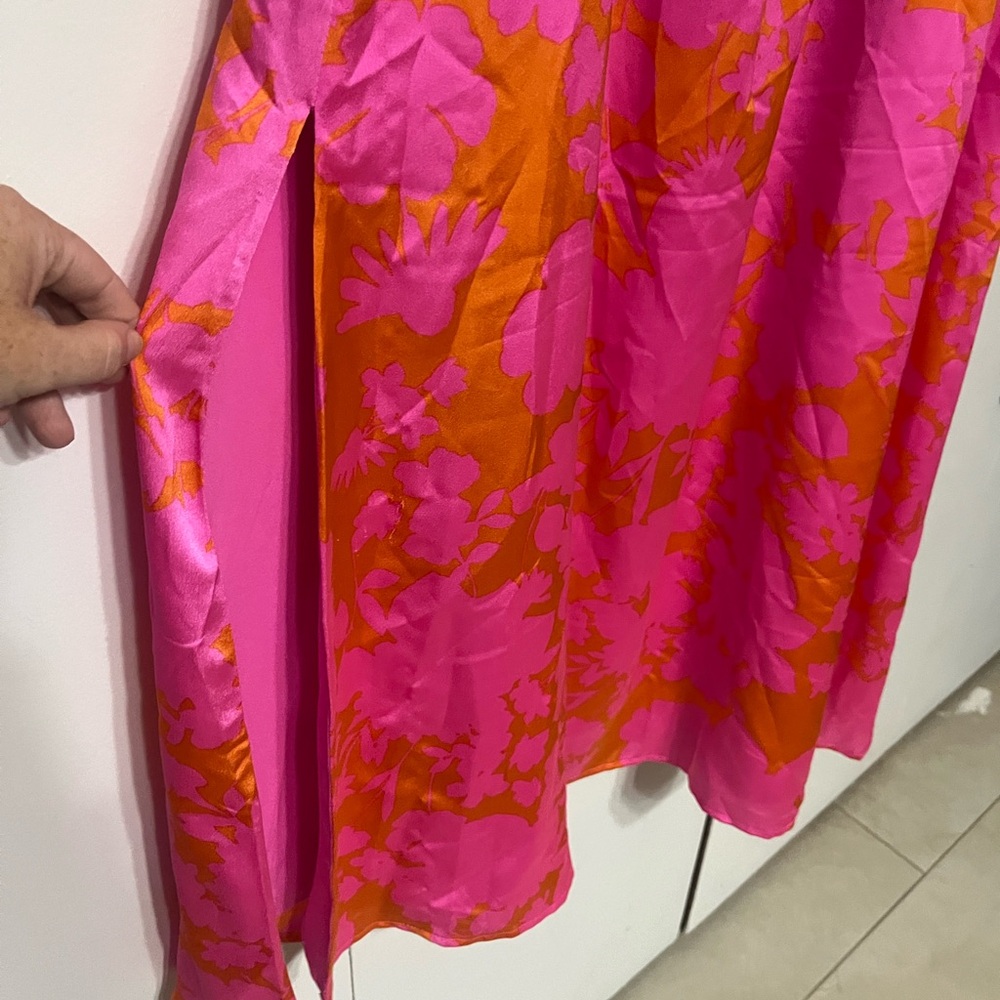 Sugarlips Vibrant Pink and Orange Dress - Picture 6 of 6
